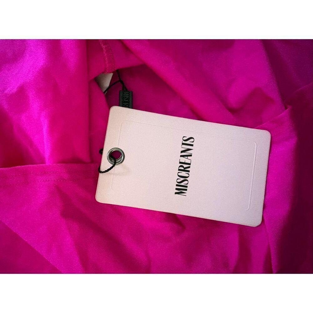 NWT Miscreants London x Revolve Hot Pink Choker Mini Dress With Gloves US 4 - Picture 7 of 7